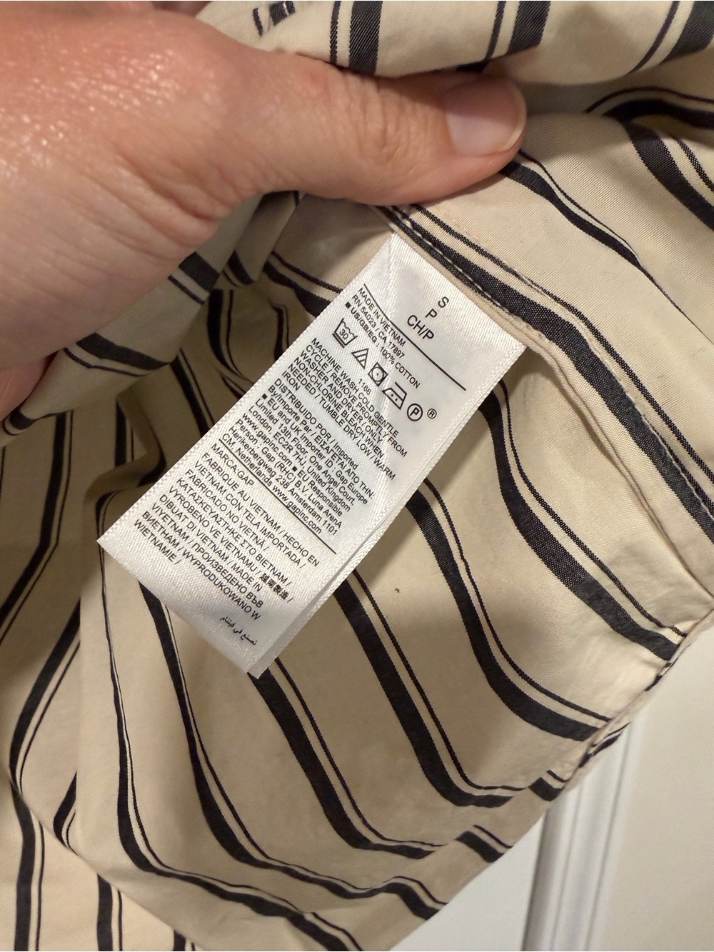 Gap x BEIS stripe big shirt cotton button down NWT - Picture 11 of 12